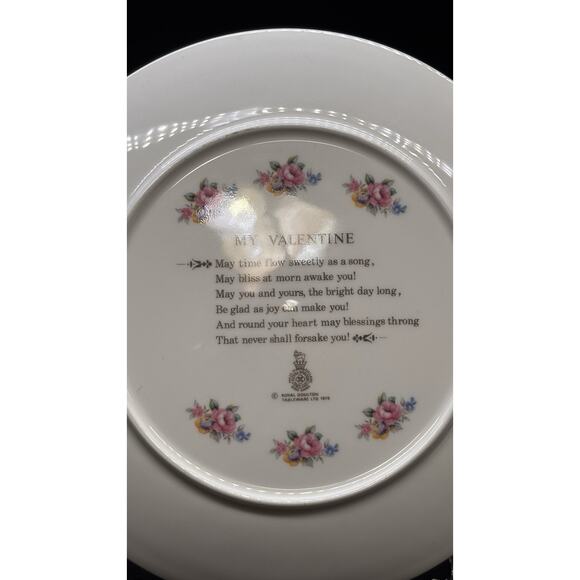 Vintage Royal Doulton My Valentine Day 1979 Collector Plate 8 1/4 " - Picture 12 of 16